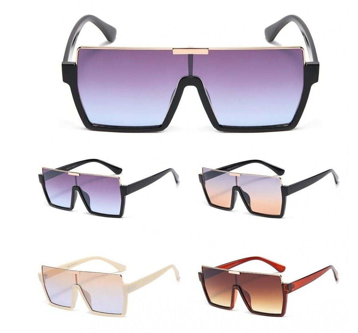 Sunglasses Oversize Fashion Style Big Shades Square Retro Vintage Men Women 2022